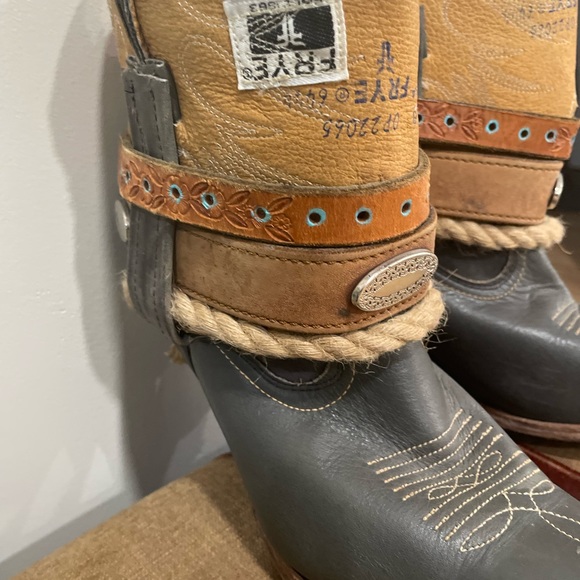 Vintage CUSTOM by Old Smokey Boots Frye Cowboy Boots! - Picture 4 of 12